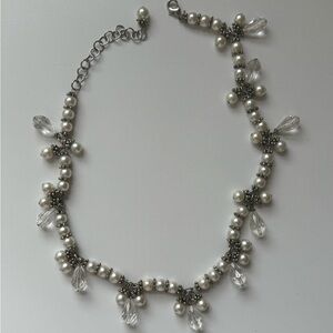 Vintage crystal pendant necklace